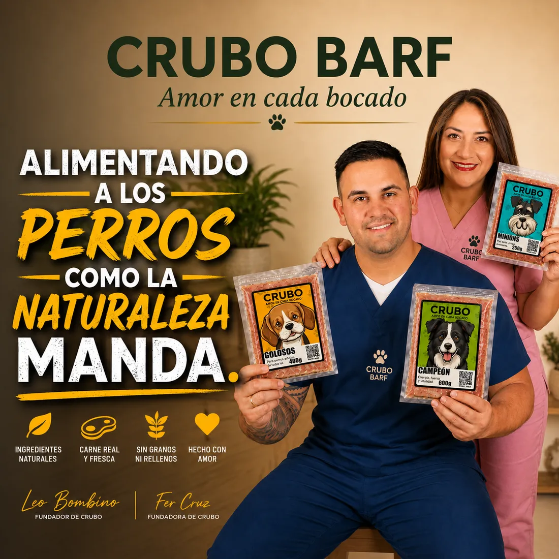 Qué plan BARF según el tamaño de tu perro